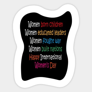 Women's celebration Sticker